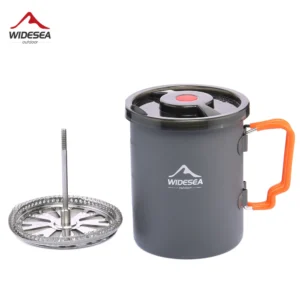 Camping Coffee Pot and mug with French Press